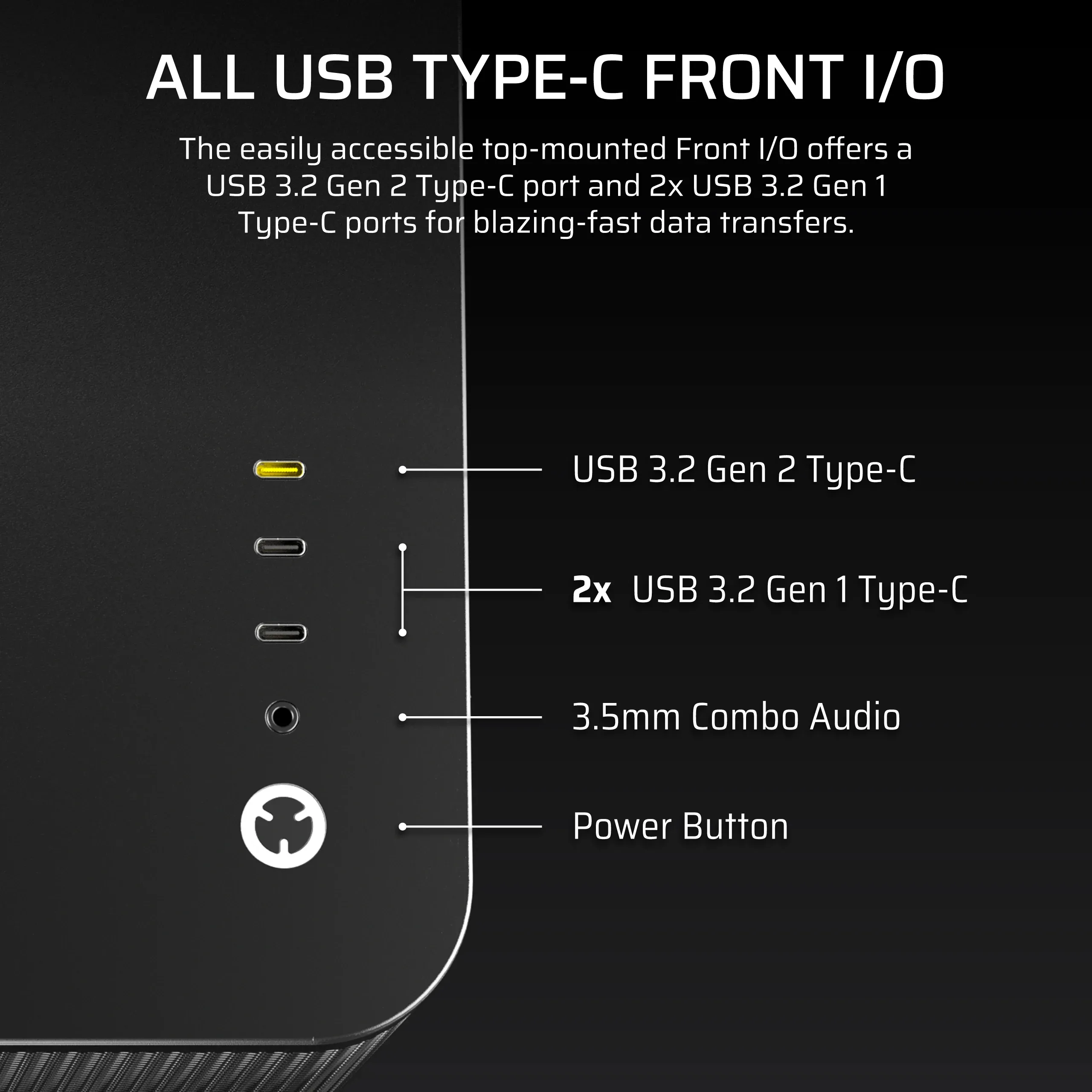 Corsair Air 5400 LX-R Link Midi-Tower Case with window and RGB lighting, Black