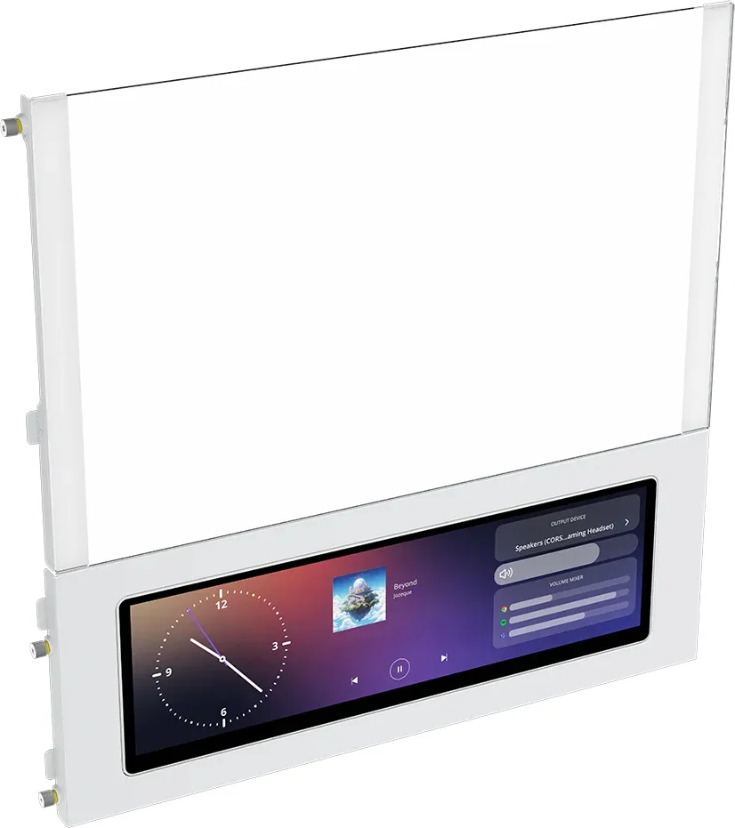 Corsair FRAME 4000D LCD RS ARGB Midi-Tower Case with window and RGB lighting, White