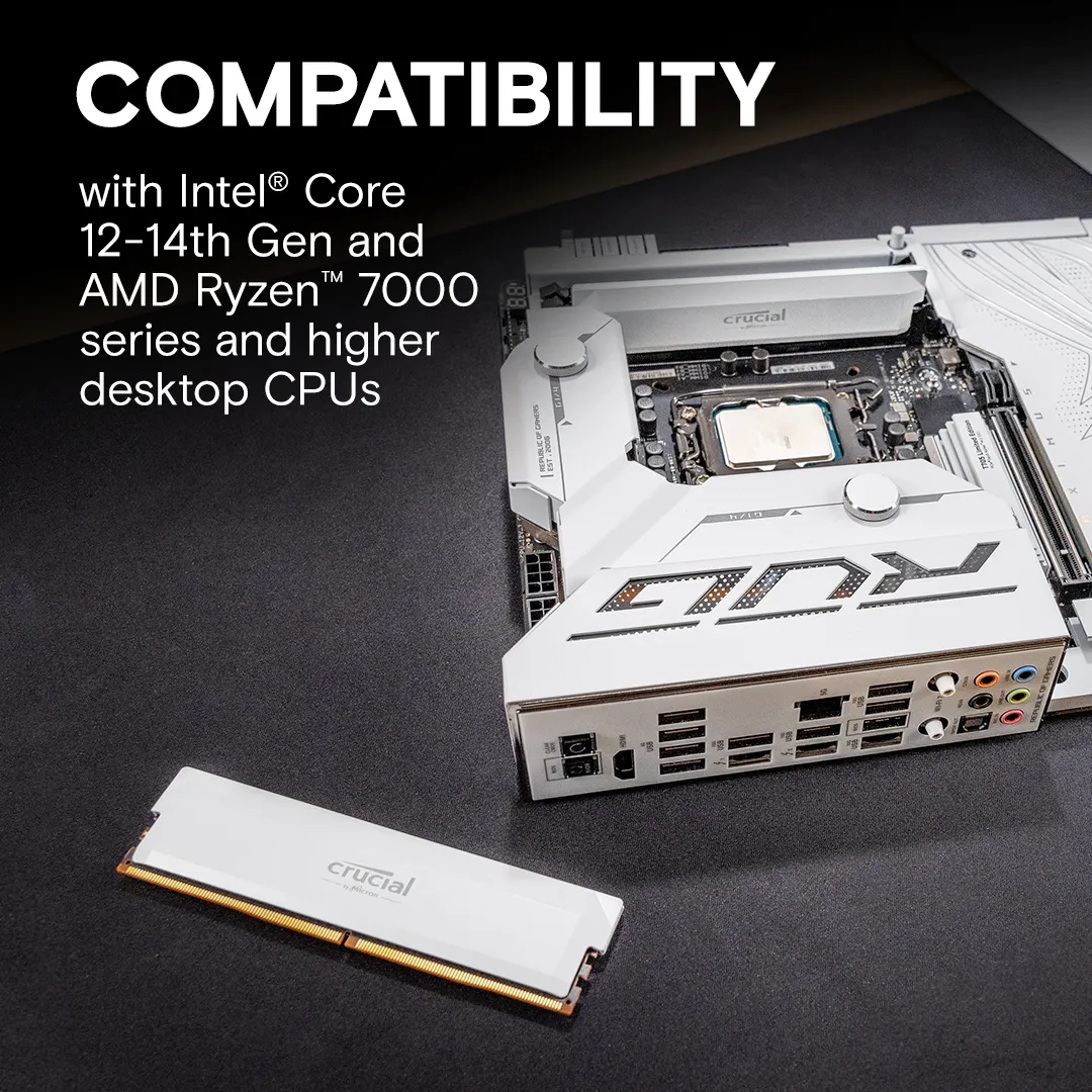 Crucial Pro OC Kit2x16GB DDR5-6000 White