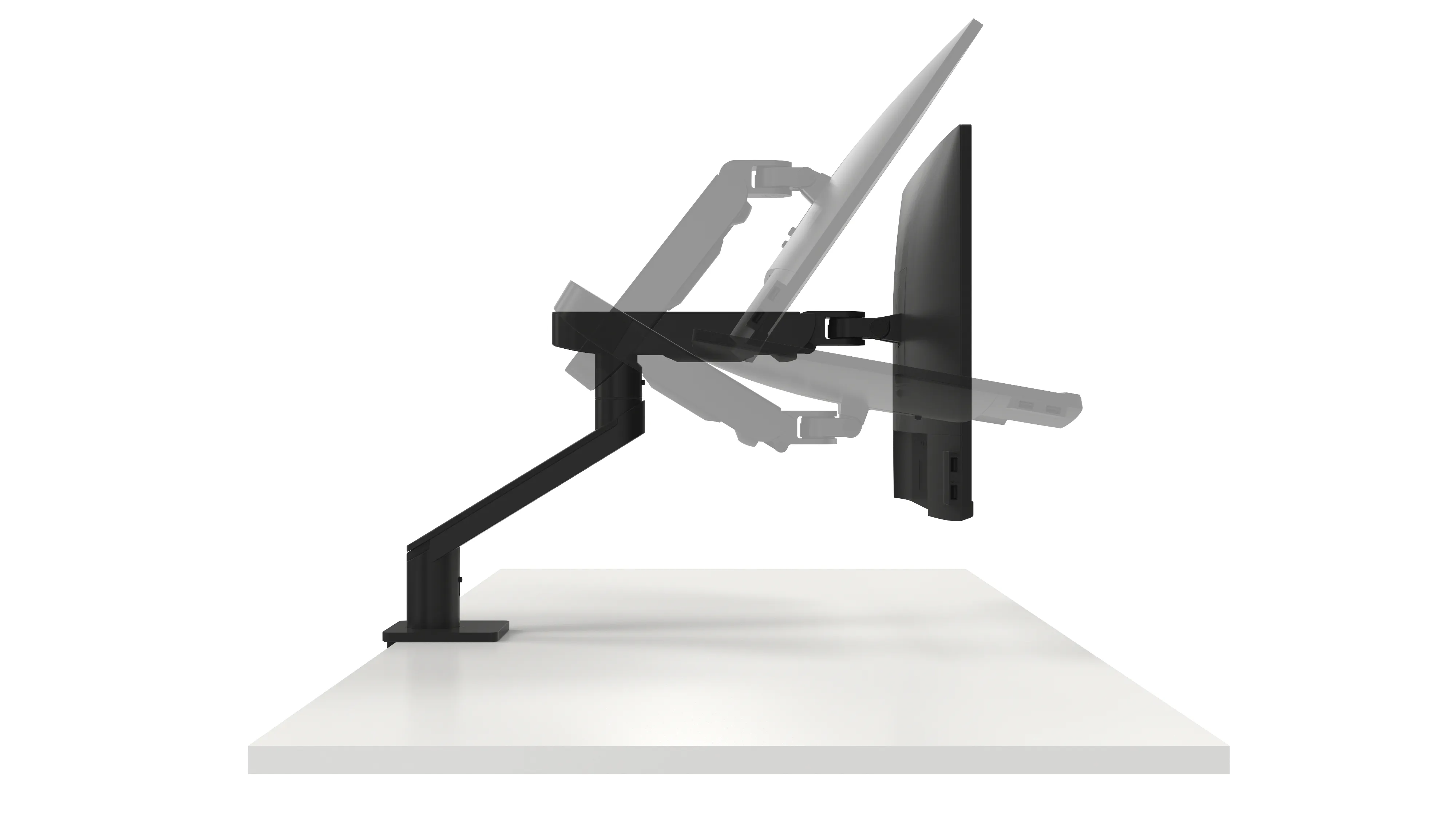 Dell MSA20 Single - monitor arm, black, 19-38&quot;, 10kg