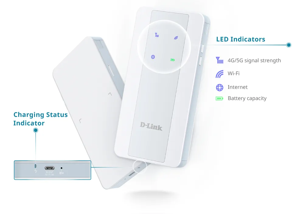 D-Link F518 - Mobile Hotspot, White