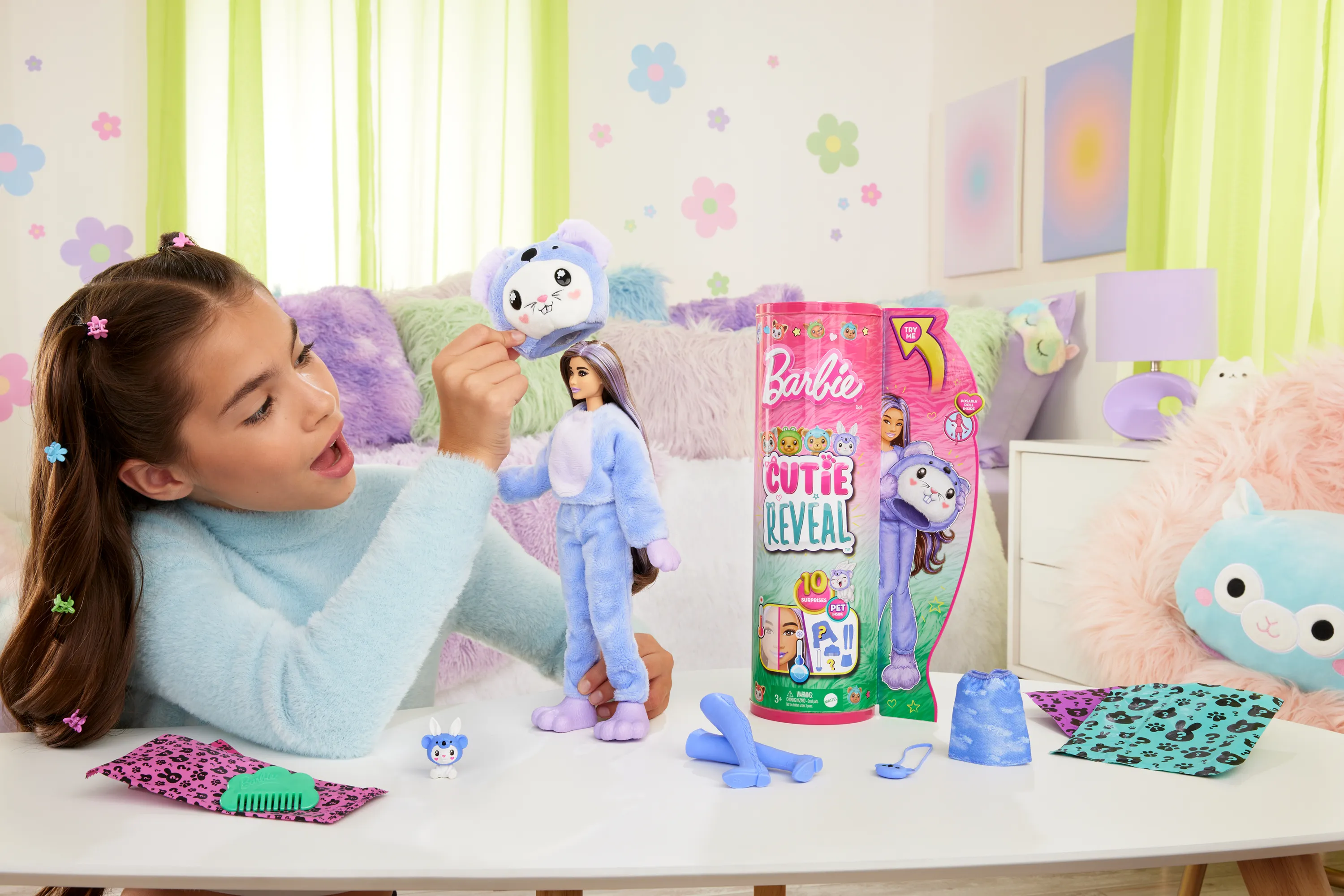 Mattel Barbie Cutie Reveal Costume Cuties Series - Bunny in Koala, doll
