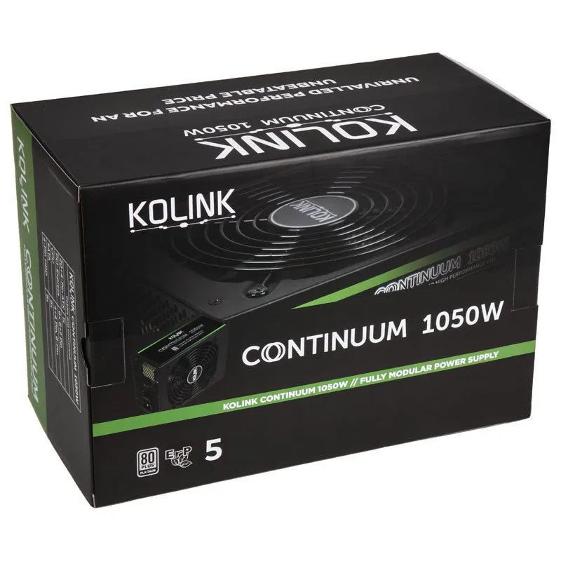 Kolink Continuum 1050W - Power supply, 80 Plus Platinum