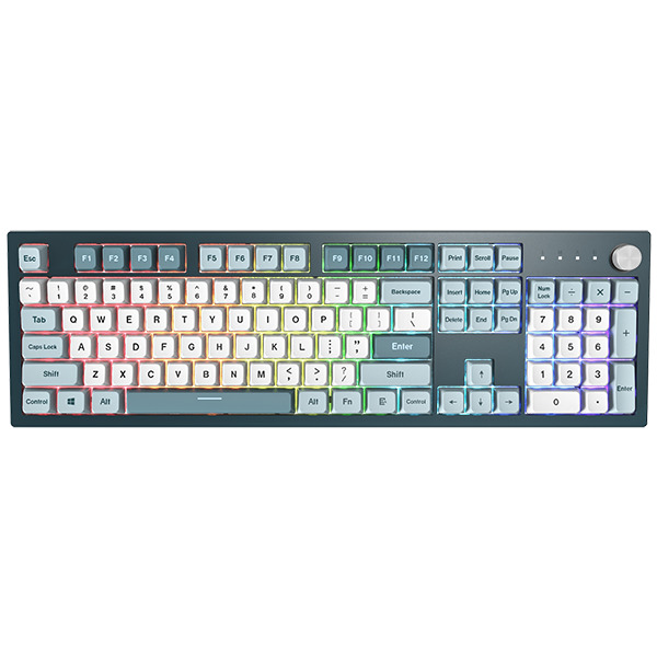 MONTECH MKey Freedom Mechanical Ergonomic Gaming Keyboard, Gateron G Pro 2.0 Brown