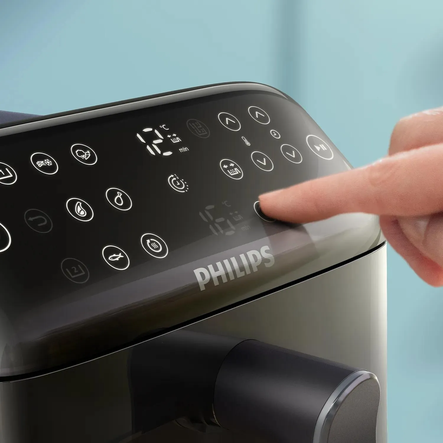 Philips Airfryer 4000 Series Stacked Dual Basket NA462/70, 10 l, 1,4 kg, 2750 W, airfryer, svart
