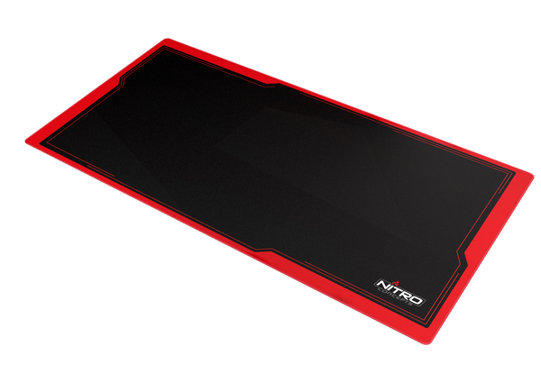 Nitro Concepts Deskmat, 4XL - gaming mousepad, black/red, 1600x800mm