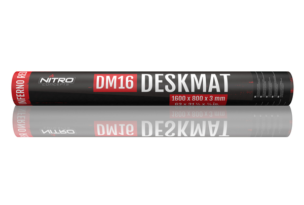 Nitro Concepts Deskmat, 4XL - gaming mousepad, black/red, 1600x800mm