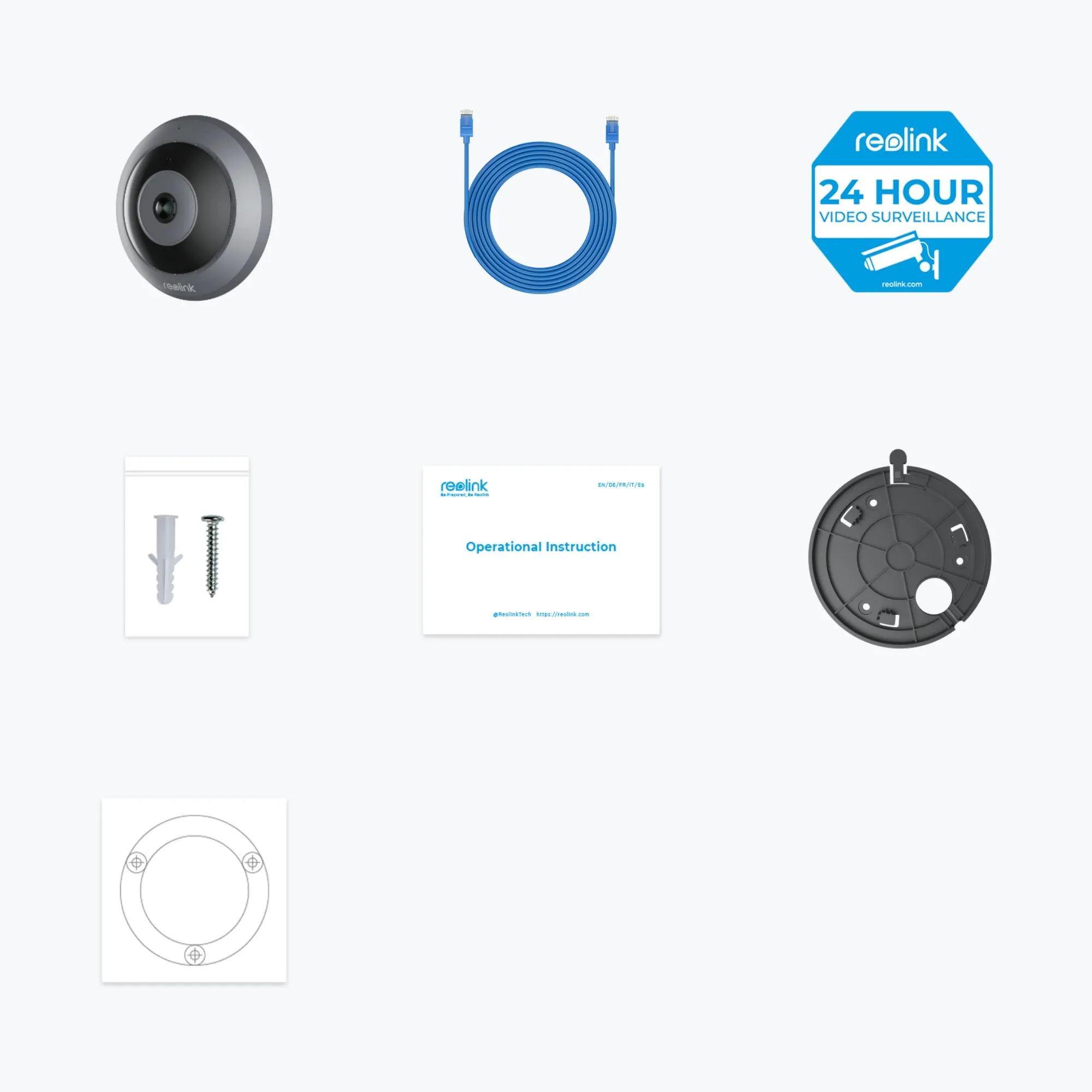 Reolink Fisheye Series P520 6MP | 360&deg; Panoramic | Fisheye | PoE
