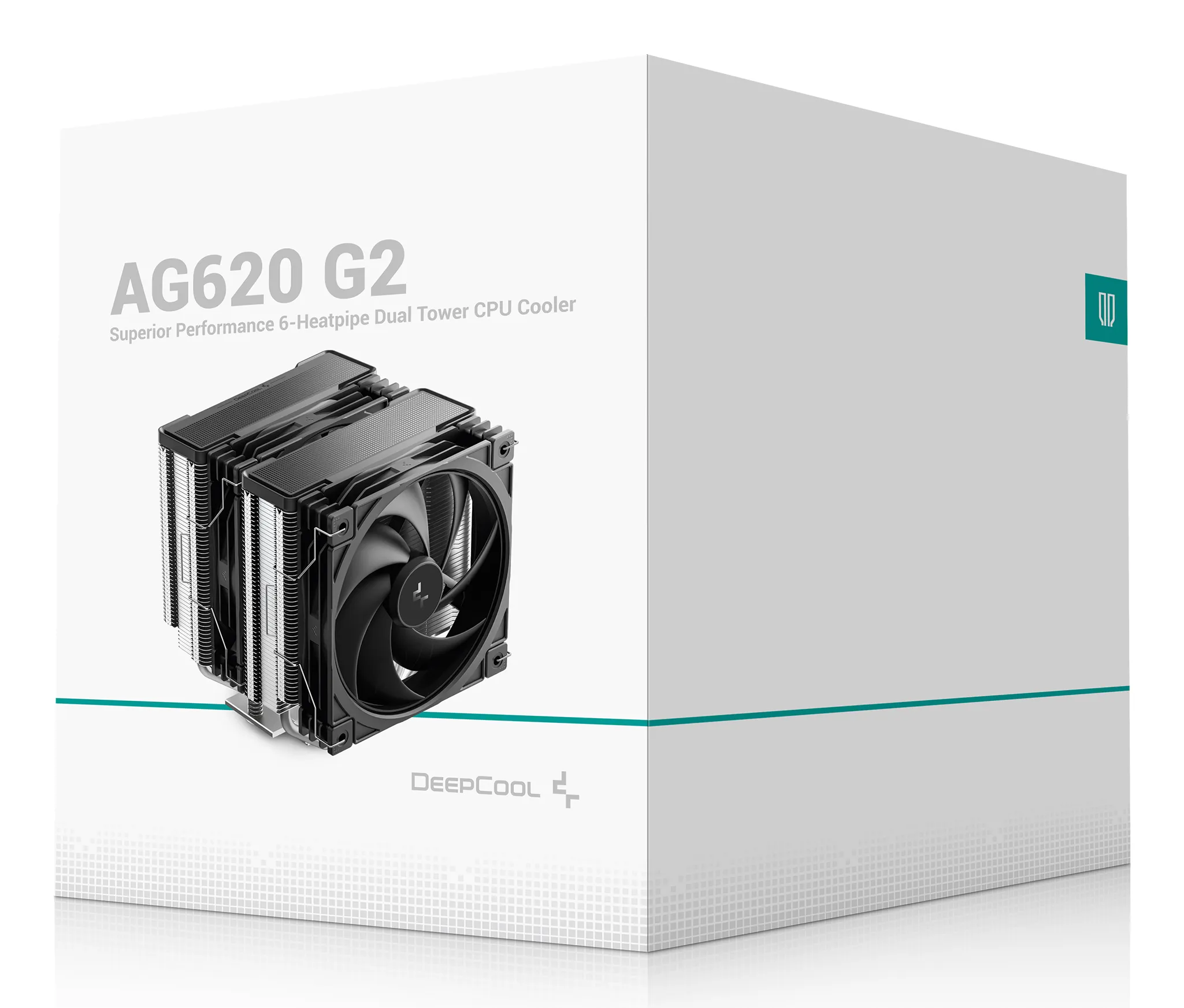 DEEPCOOL AG620 G2 CPU Air Cooler - Black - 2 x 120 mm - Intel LGA 1851 / LGA 1700 / AMD AM4 / AM5