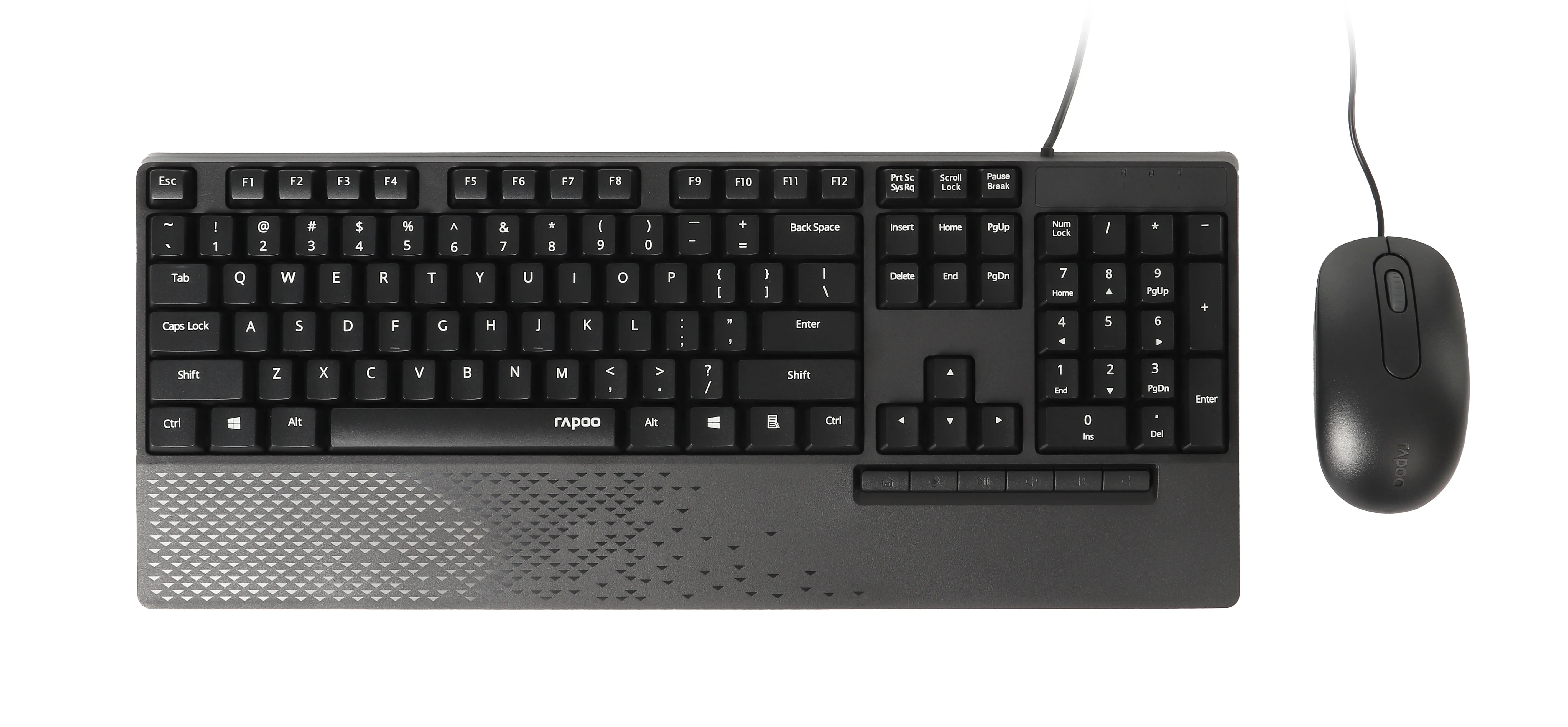 RAPOO NX2000 - keyboard and mouse, black