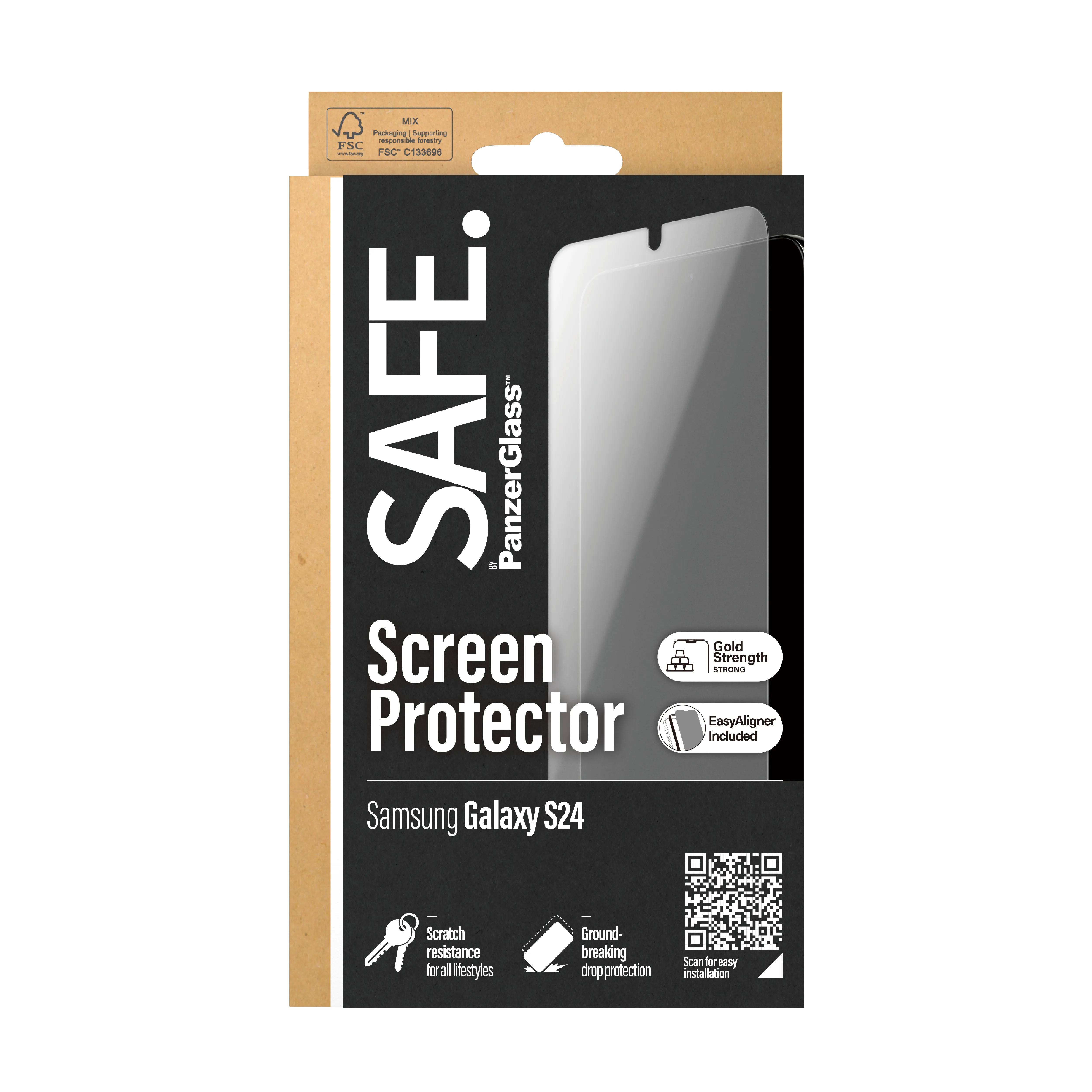 PanzerGlass SAFE Ultra-Wide Fit Galaxy S24 -panssarilasi