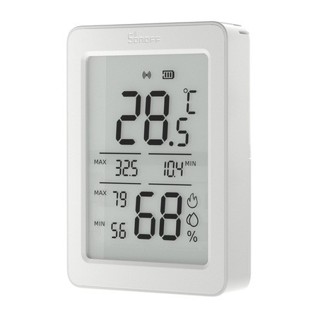 SONOFF AirGuard TH SNZB-02DR2 - Zigbee Temperature and Humidity Sensor, White, 2-Pack