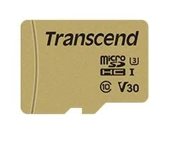 TRANSCEND 8GB UHS-I U1 microSD with Adapter, MLC