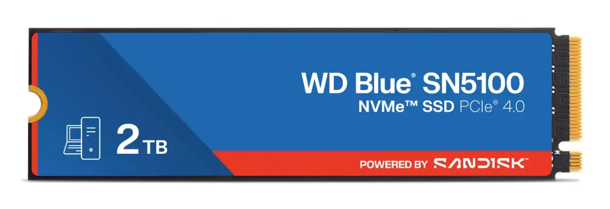WD Blue SN5100 2TB M.2 PCIe 4.0 NVMe SSD