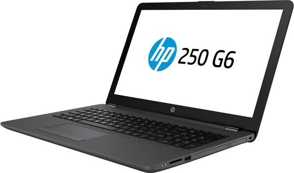 HP 15.6&quot; 250 G6, 256GB, Win 10 Pro - kannettava, musta