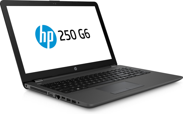 HP 15.6&quot; 250 G6, 256GB, Win 10 Pro - kannettava, musta