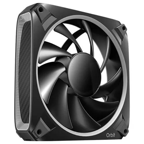 Antec Orbit 120 ARGB 120 mm Case Fan, 3-Pack, Black