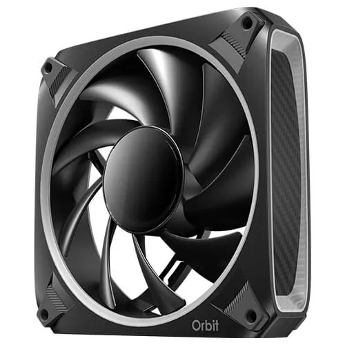 Antec Orbit 120 ARGB 120 mm Case Fan, 3-Pack, Black
