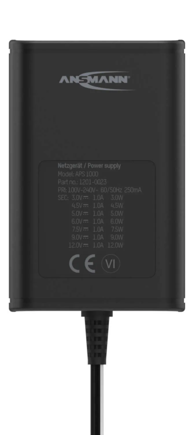 Power Adapter/Inverter Indoor 12 W Black