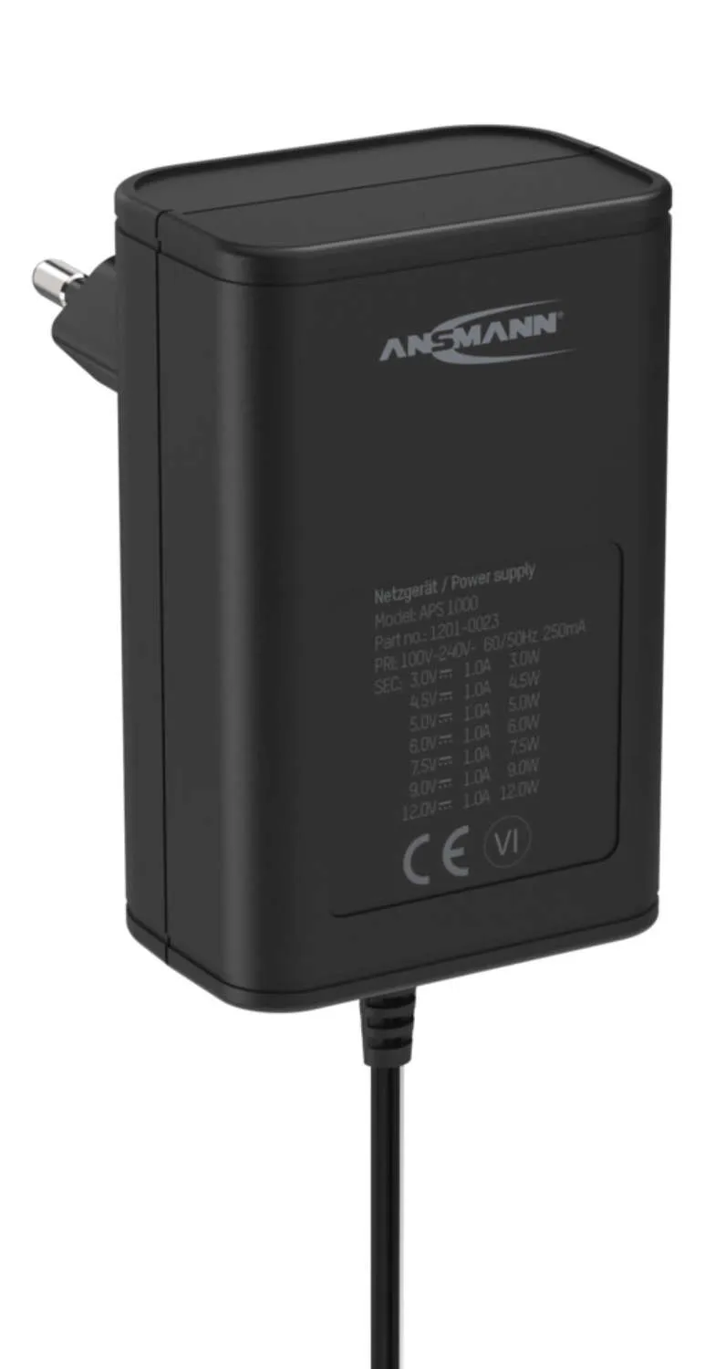 Power Adapter/Inverter Indoor 12 W Black