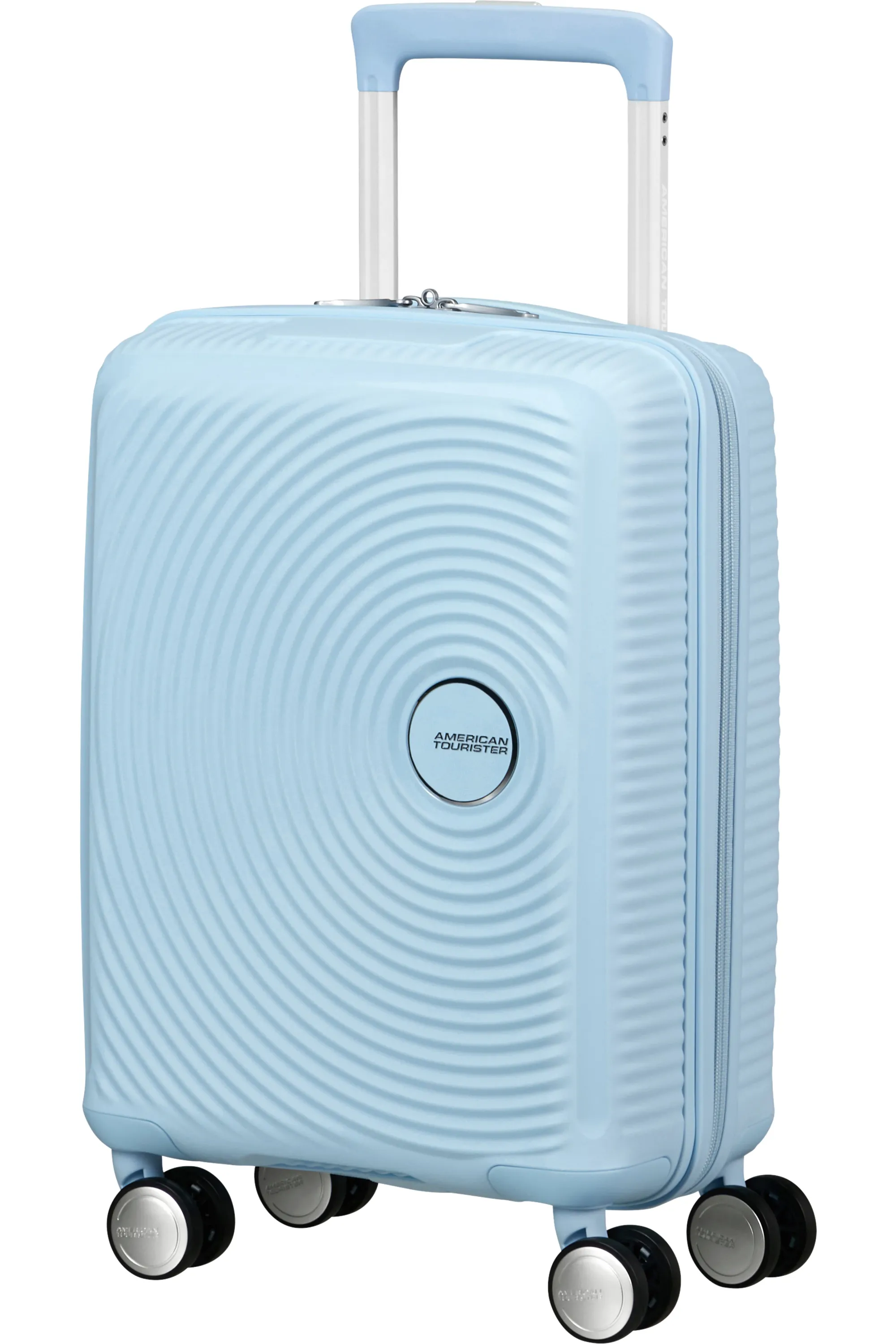 American Tourister Soundbox Mini Spinner 47 cm Polypropylene Children's Suitcase, Pastel Blue