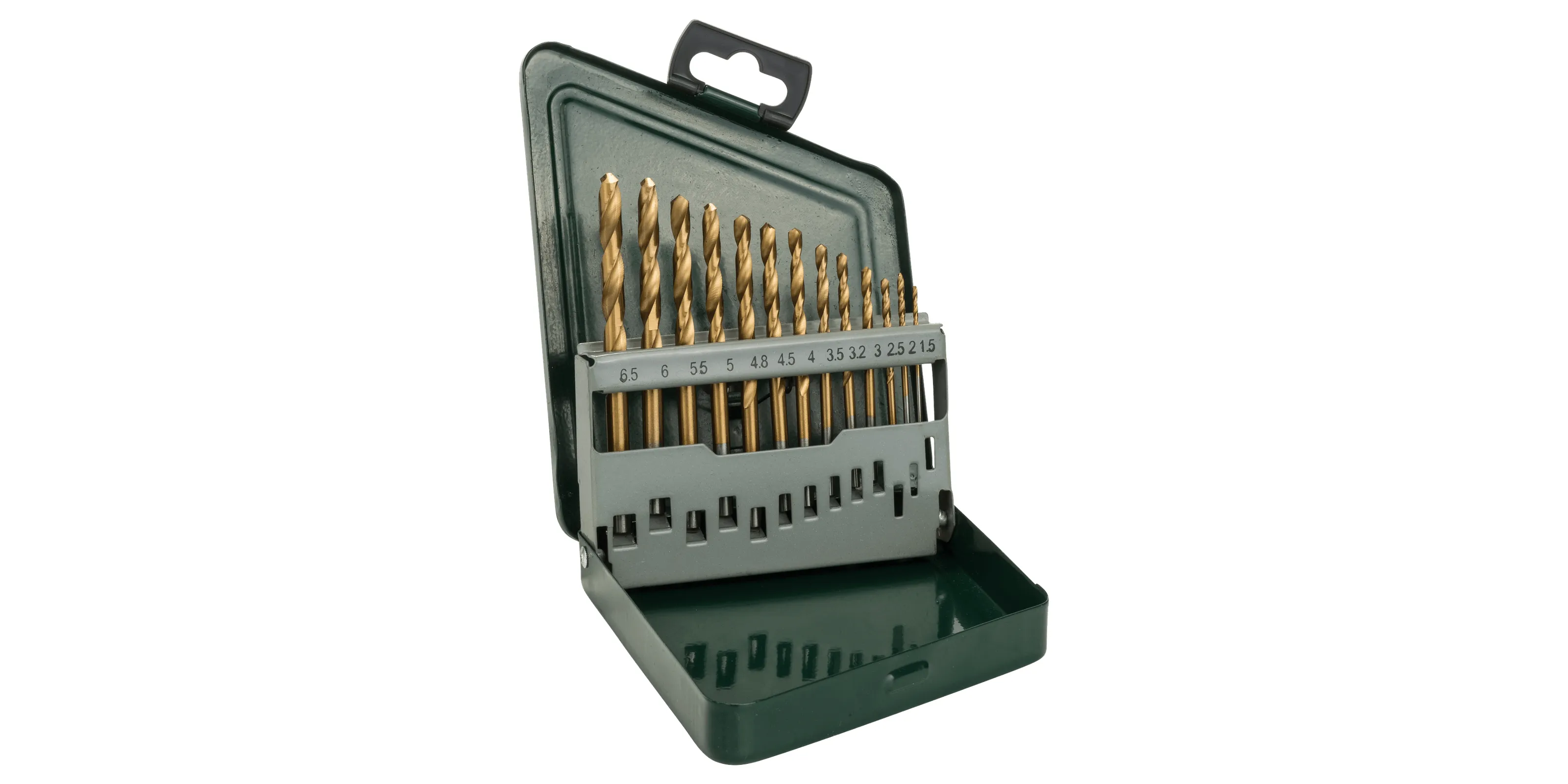 Bosch HSS-TiN Metal Twist Drill Bit Set (13 pieces), 1.5&ndash;6.5 mm
