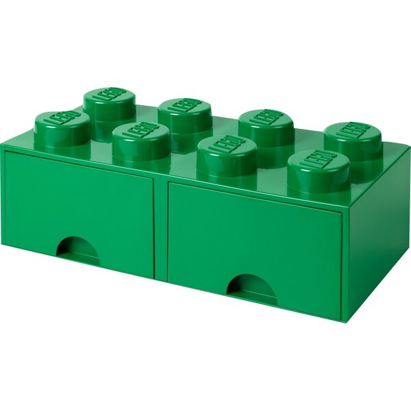 Room Copenhagen LEGO Brick Drawer 8 green - RC40061734