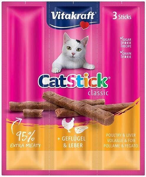 Vitakraft Cat Stick Mini Poultry &amp; Liver, 18 g