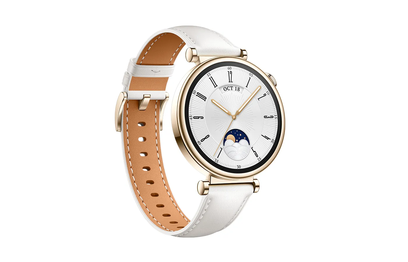 Huawei Watch GT4 -älykello, 41 mm, kulta/valkoinen