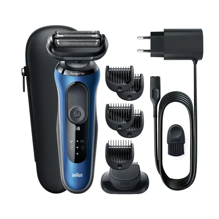 Braun Series 6 61-B1500s v&aring;t- och torrakning rakapparat, bl&aring;