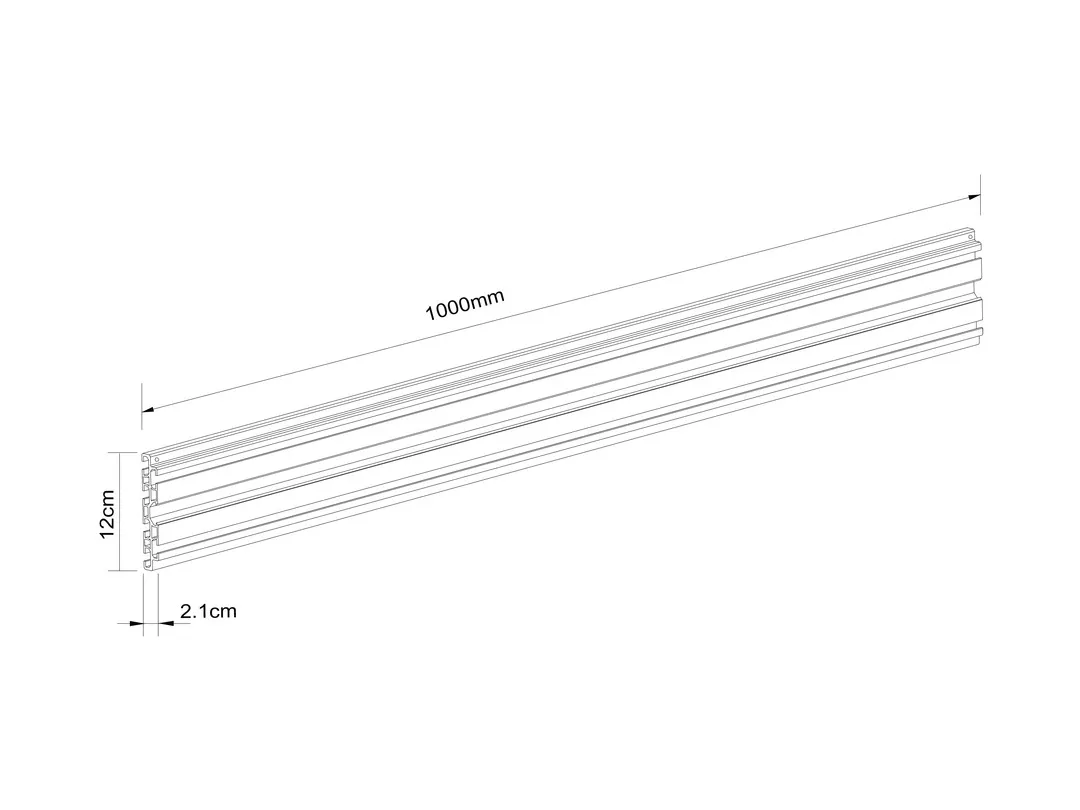 M Pro Series - Single Screen Rail 100cm