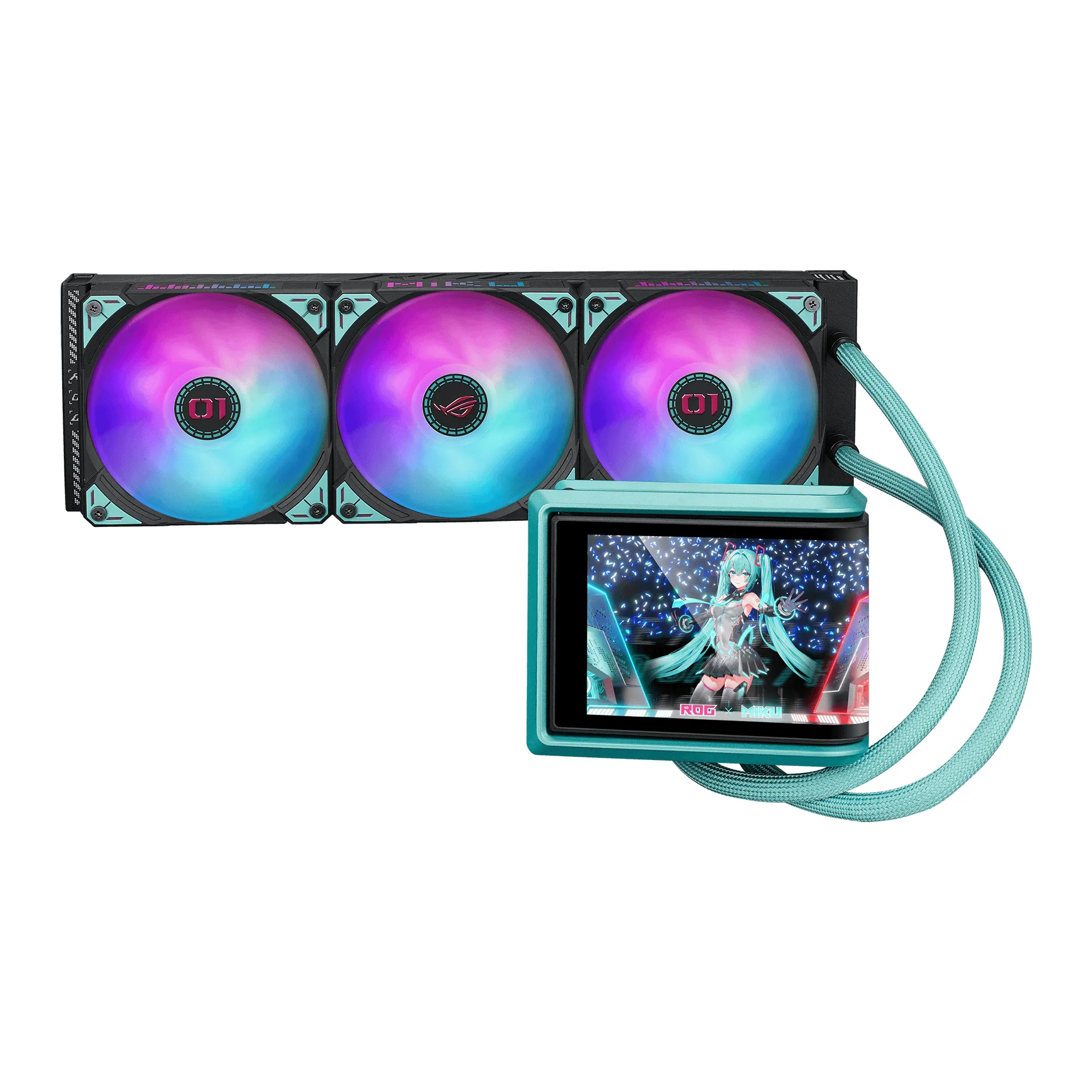 Asus ROG Ryuo IV SLC 360mm ARGB vätskekylare, Hatsune Miku Edition