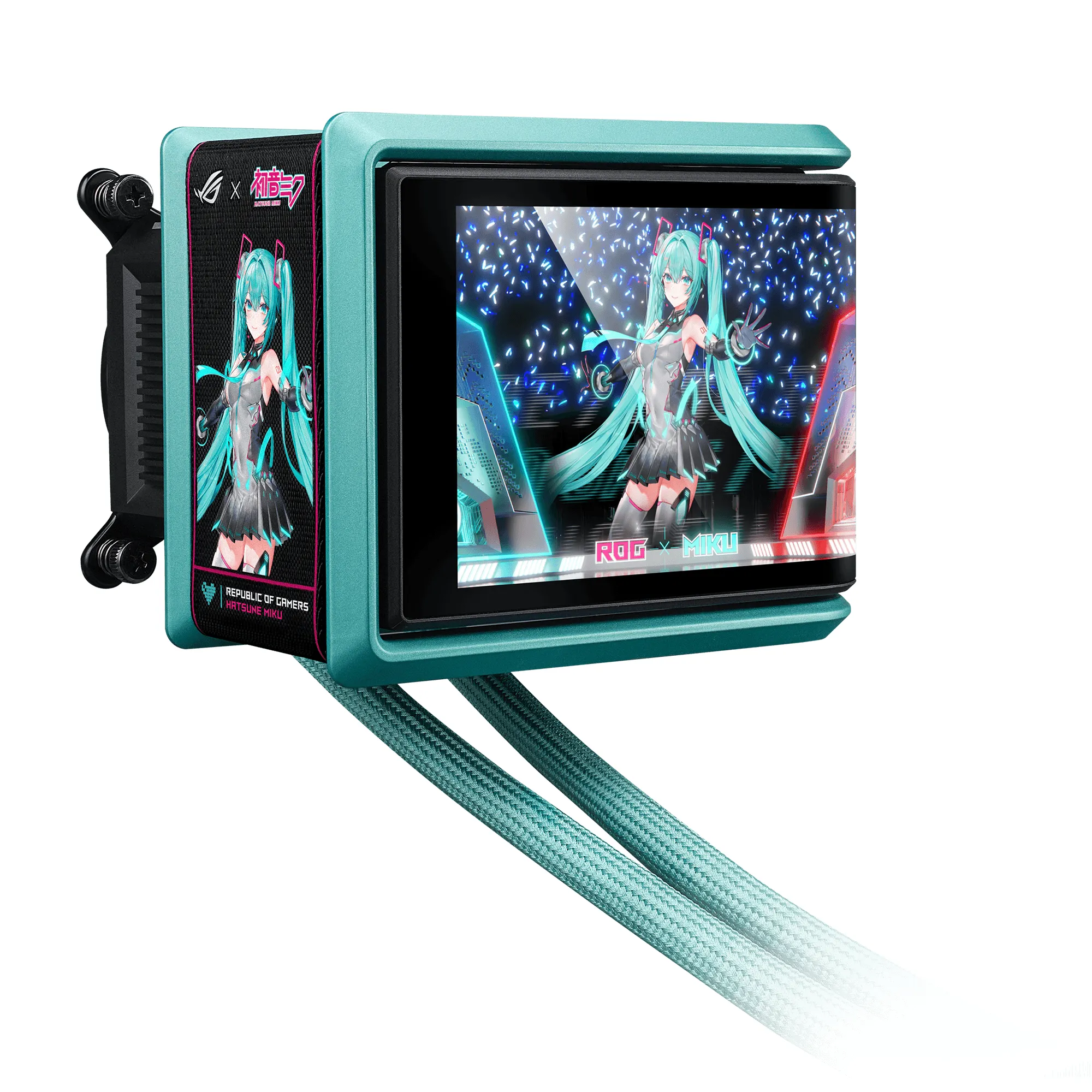 Asus ROG Ryuo IV SLC 360mm ARGB -nestej&auml;&auml;hdytin, Hatsune Miku Edition