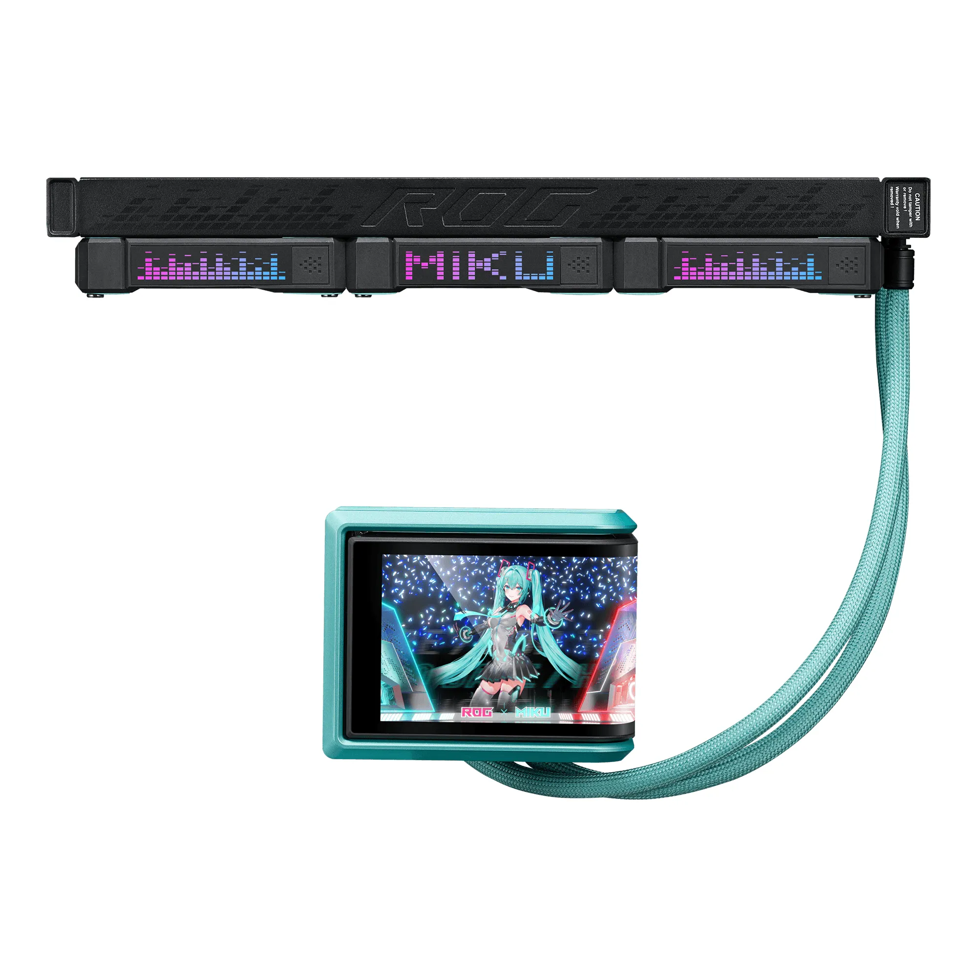 Asus ROG Ryuo IV SLC 360mm ARGB vätskekylare, Hatsune Miku Edition