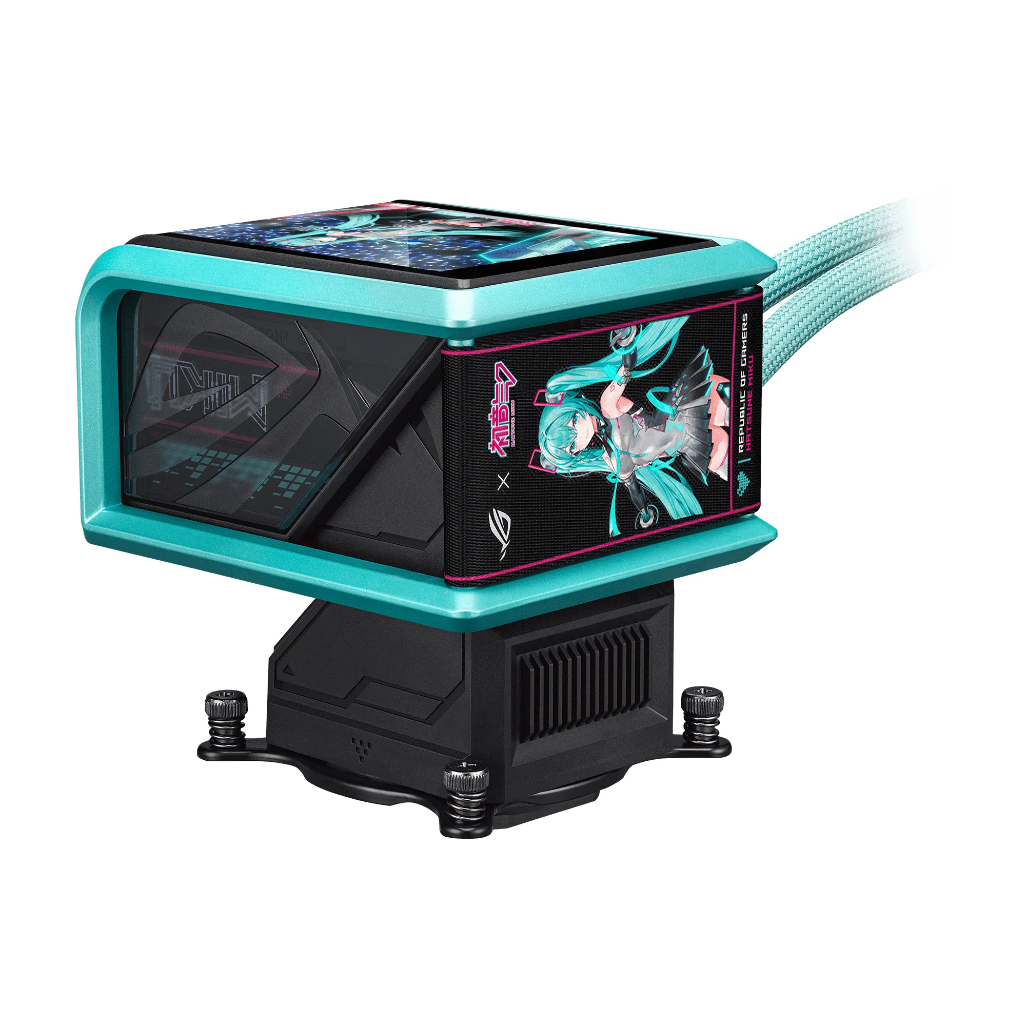 Asus ROG Ryuo IV SLC 360mm ARGB -nestej&auml;&auml;hdytin, Hatsune Miku Edition