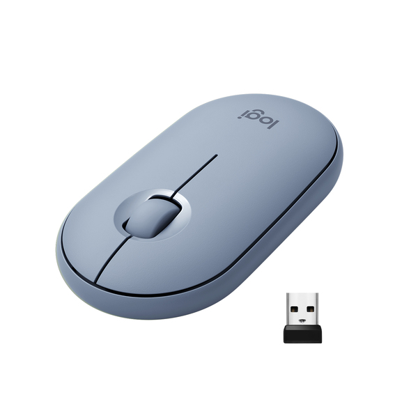 Logitech Pebble M350 - wireless mouse, blue/grey