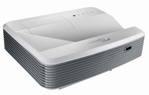 Optoma W319UST - DLP-projektori - 3D - 3300 ANSI lumenia - WXGA (1280 x 800) - 16:10 - HD 720p - kiinte&auml;t ultra short-throw -linssit