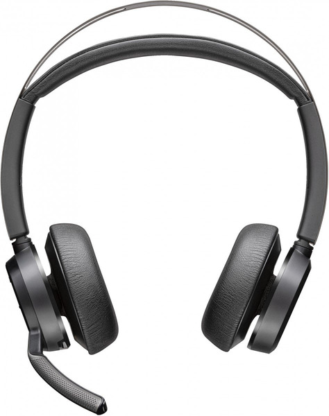 HP Poly Voyager Focus 2 tr&aring;dl&ouml;s headset + laddst&auml;llning, svart