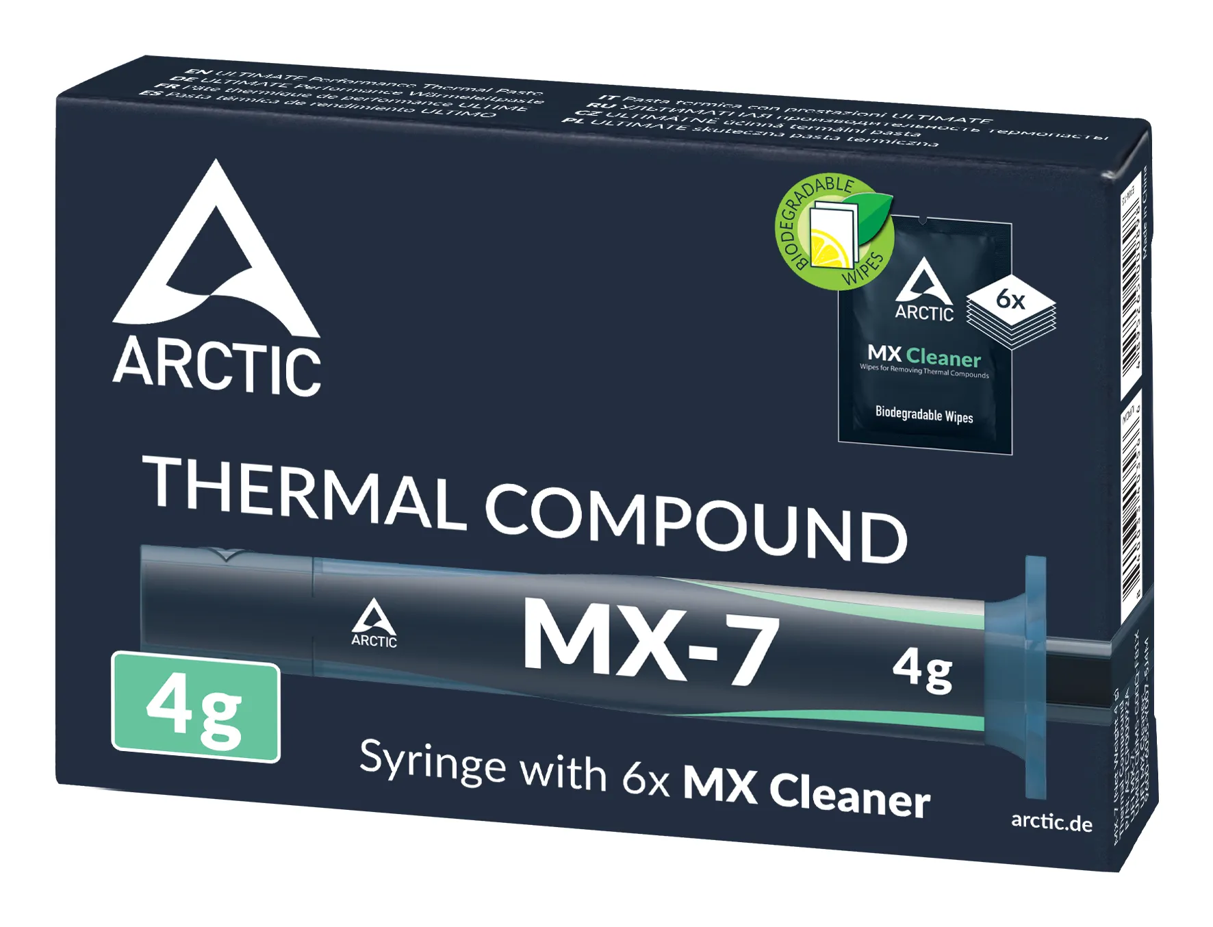 Arctic MX-7 4 g + 6 MX Cleaner Wipes Thermal Paste