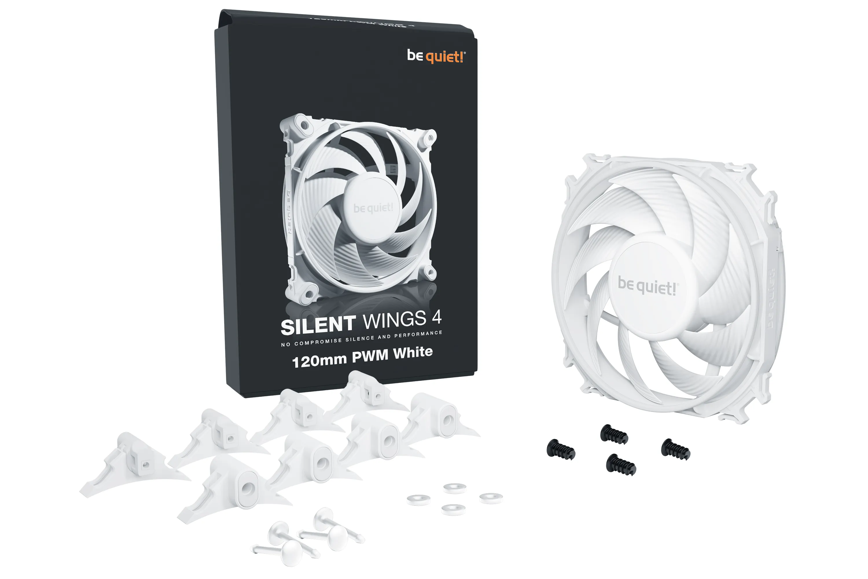 be quiet! SilentWings 4 120mm PWM, White be quiet! SilentWings 4 120mm PWM, White