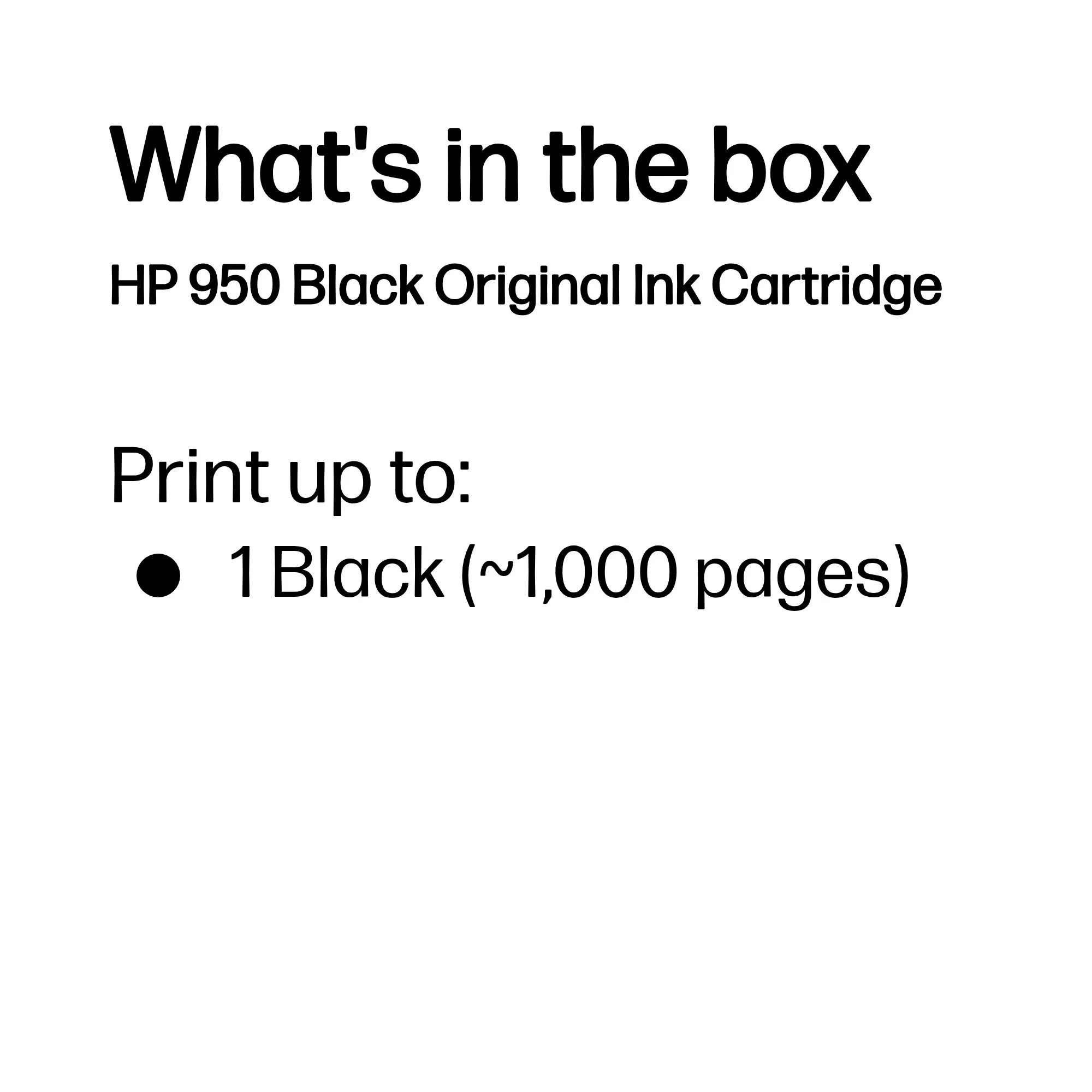 HP 950 ink cartridge, 24 ml, Black
