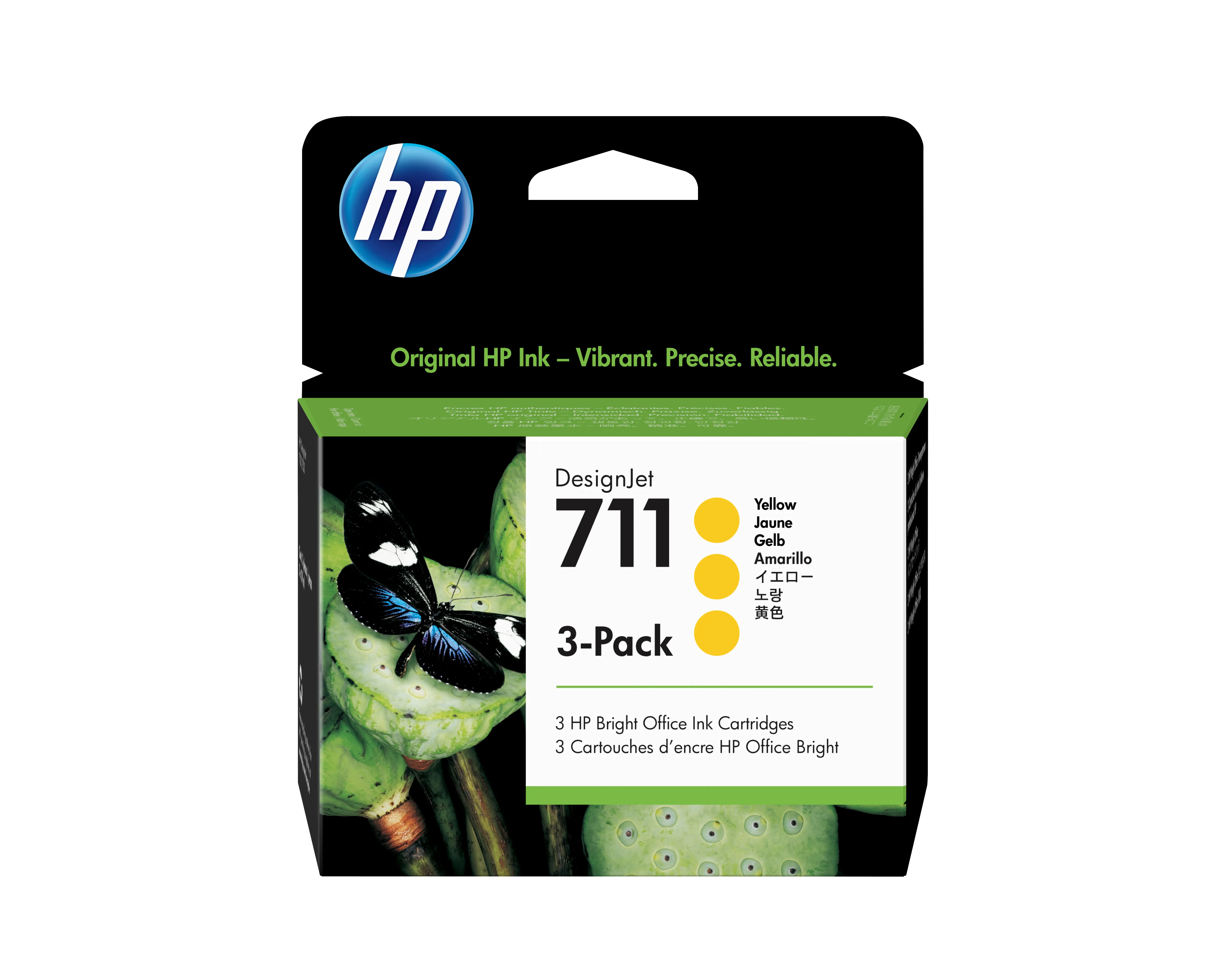 HP 3x 711 ink Yellow DJ T120 520