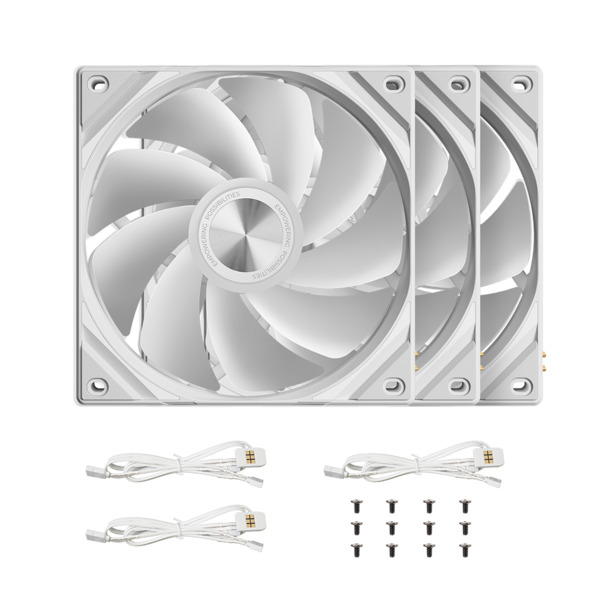 TRYX ROTA SL ARGB Reverse 120 mm Case Fan, 3-pack, White