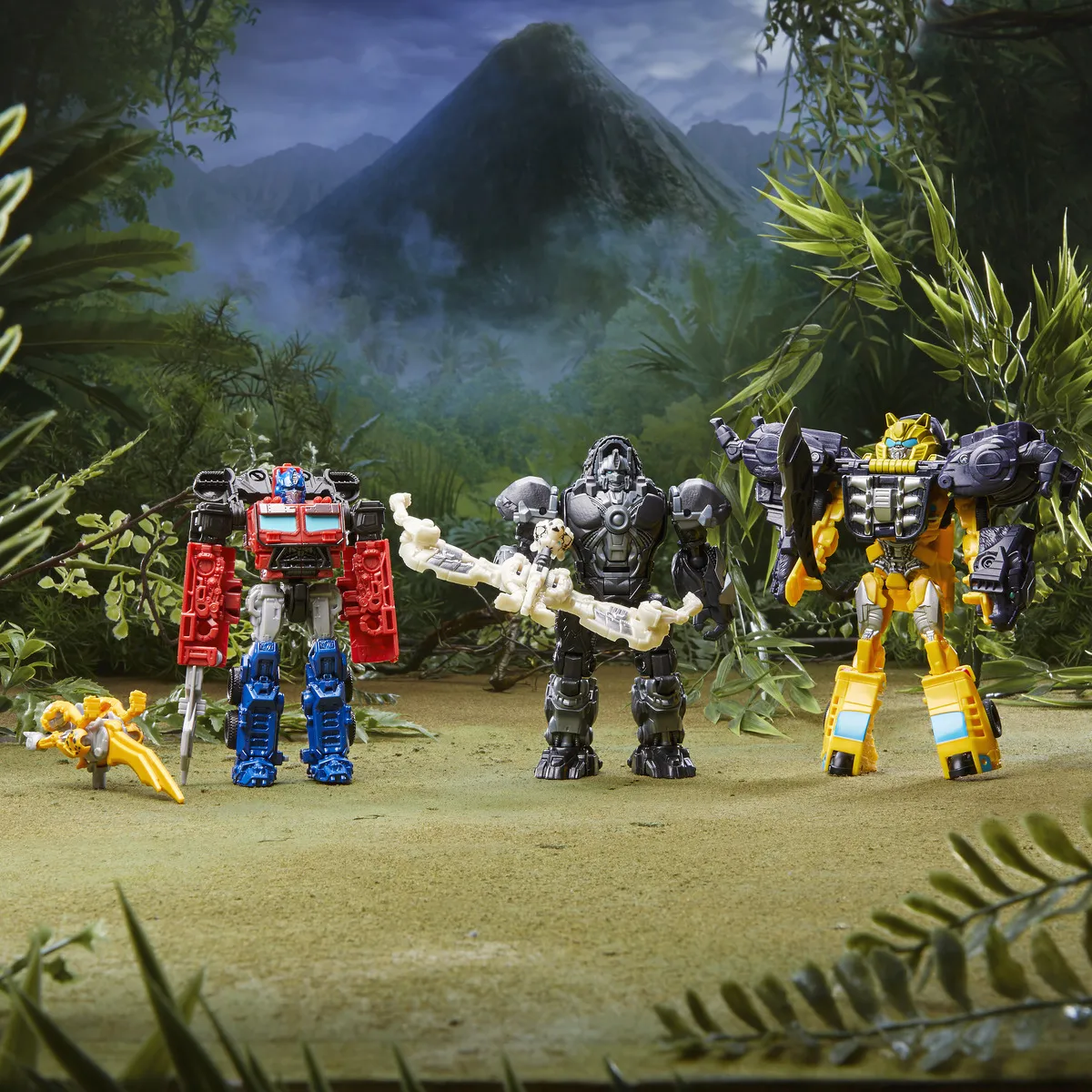 Hasbro Transformers: Rise of the Beasts Beast Weaponizers Optimus Primal and Arrowstripe Toy Figure (2-Pack, 12.5 and 7.5 cm tall)