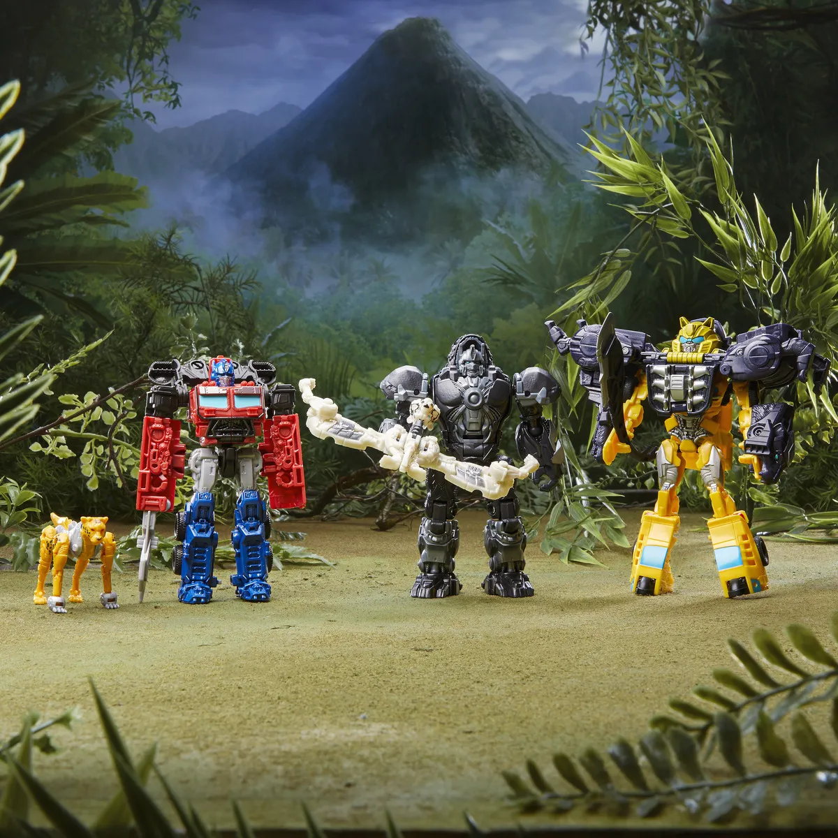 Hasbro Transformers: Rise of the Beasts Beast Weaponizers Optimus Primal and Arrowstripe Toy Figure (2-Pack, 12.5 and 7.5 cm tall)