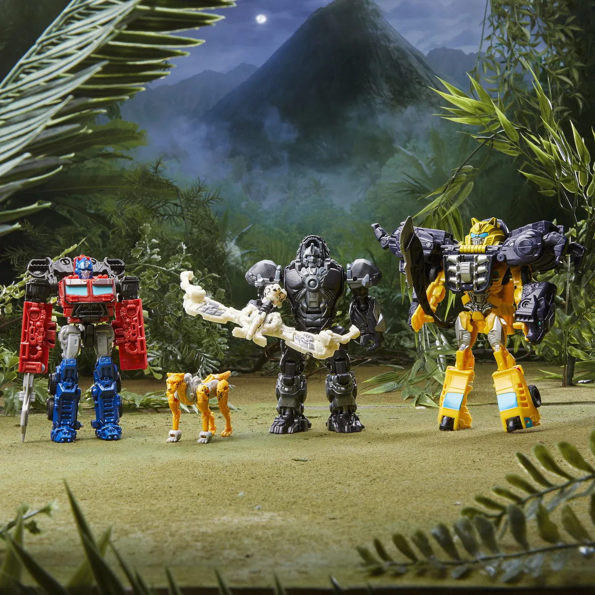 Hasbro Transformers: Rise of the Beasts Beast Weaponizers Optimus Primal and Arrowstripe Toy Figure (2-Pack, 12.5 and 7.5 cm tall)