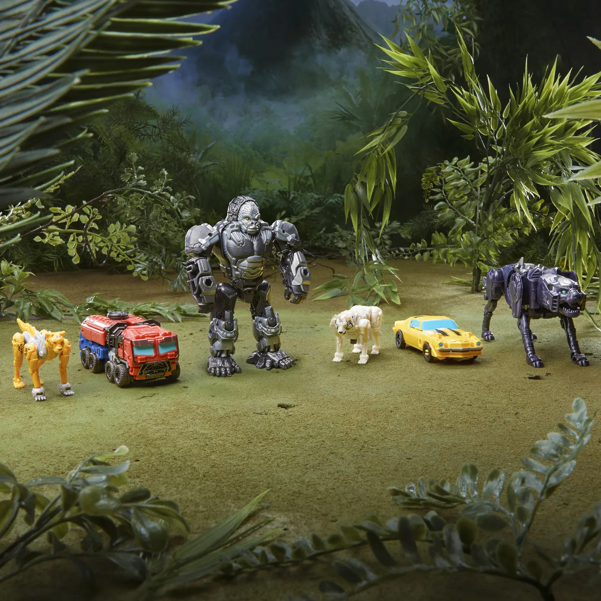 Hasbro Transformers: Rise of the Beasts Beast Weaponizers Optimus Primal and Arrowstripe Toy Figure (2-Pack, 12.5 and 7.5 cm tall)