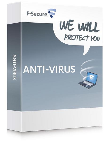 F-SECURE Anti-Virus 2013 for PC &amp; MAC 1year 1user Nordic