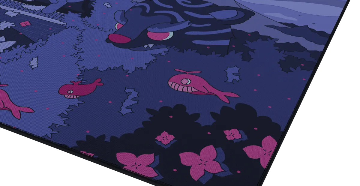 Mighty Setup Fantasy Forest Purple - gaming mousepad, 900x400x4mm