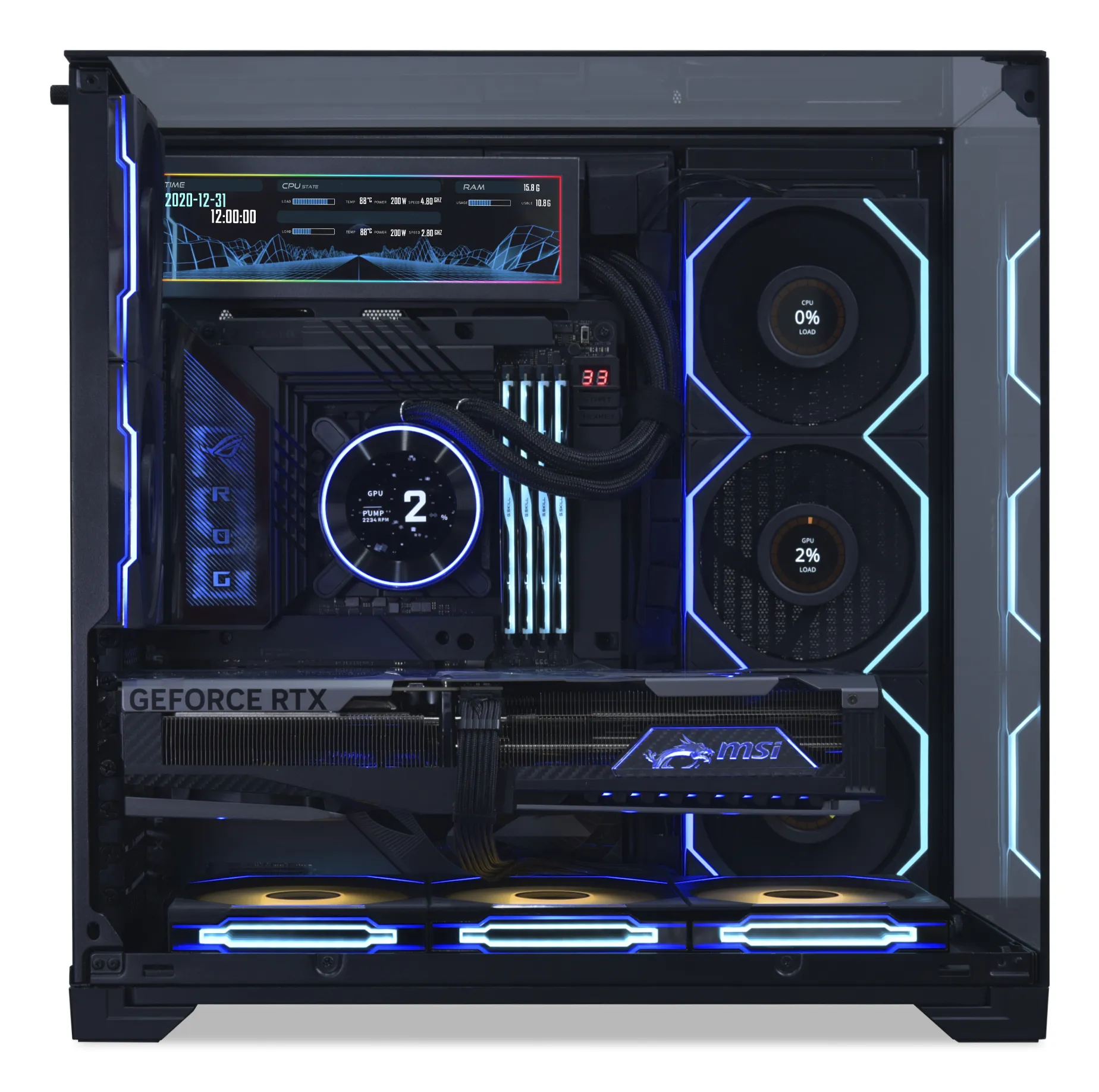 Lian Li Universal Screen, 8.8", Black